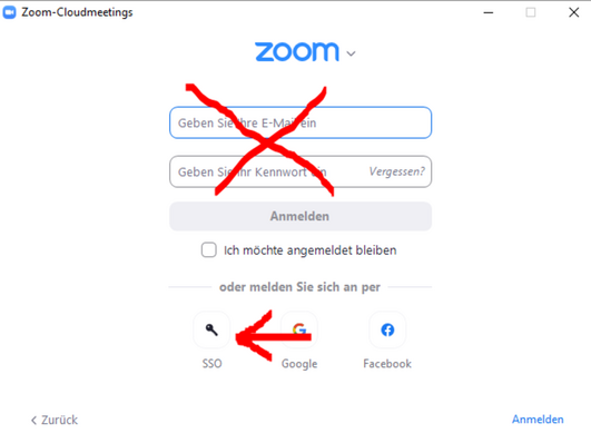 Screenshot "Sign up" to host a meeting.