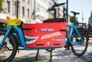 Close up of cargo bike stagecoach 