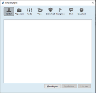 Screenshot Jitsi settings