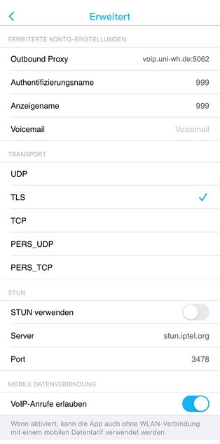 Screenshot Port SIP Screenshot Port SIP