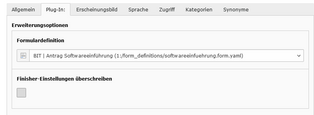 Screenshot Plugin Formulare