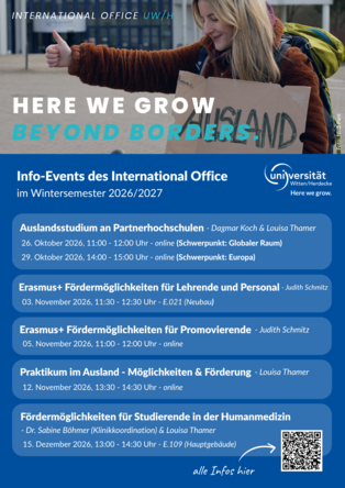 Info-Events des International Office WiSe 2026/27