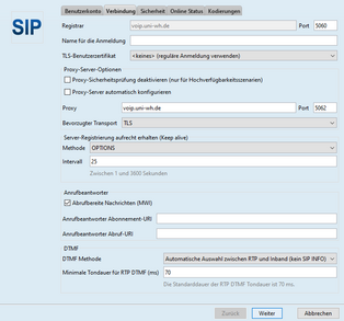 Screenshot Jitsi connection
