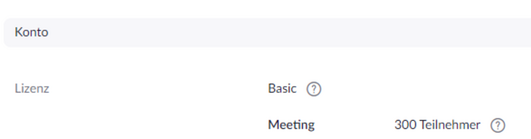 Screenshot Basic license" screenshot