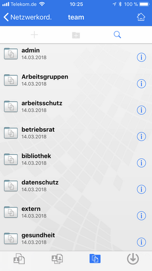 Screenshot Apple Gerät