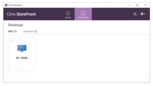 Screenshot Citrix Desktop Screenshot Citrix Desktop
